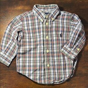 Ralph Lauren Multicolor Plaid Kids Button-Down Shirt